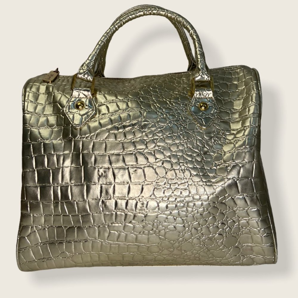 Barbie by Patricia Nash Gold Tone Tote